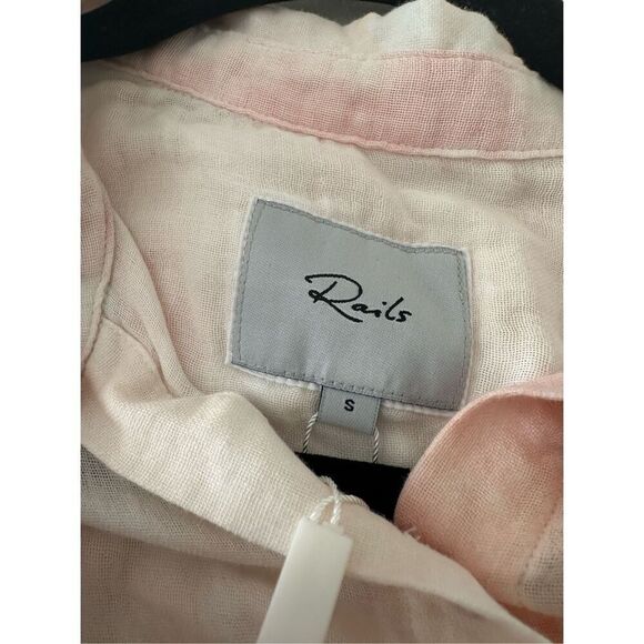 NWT Rails  Ellis Button Up in Multi Sky Tie Dye SizeS  Daybreak Lightweight, bre - Picture 9 of 15